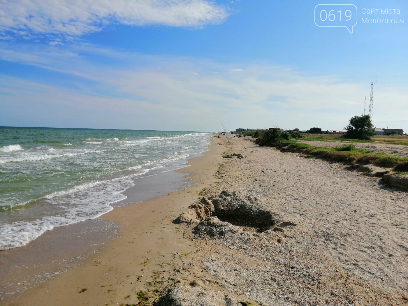 Побережье Азовского моря в Кирилловке - в водорослях, фото-3