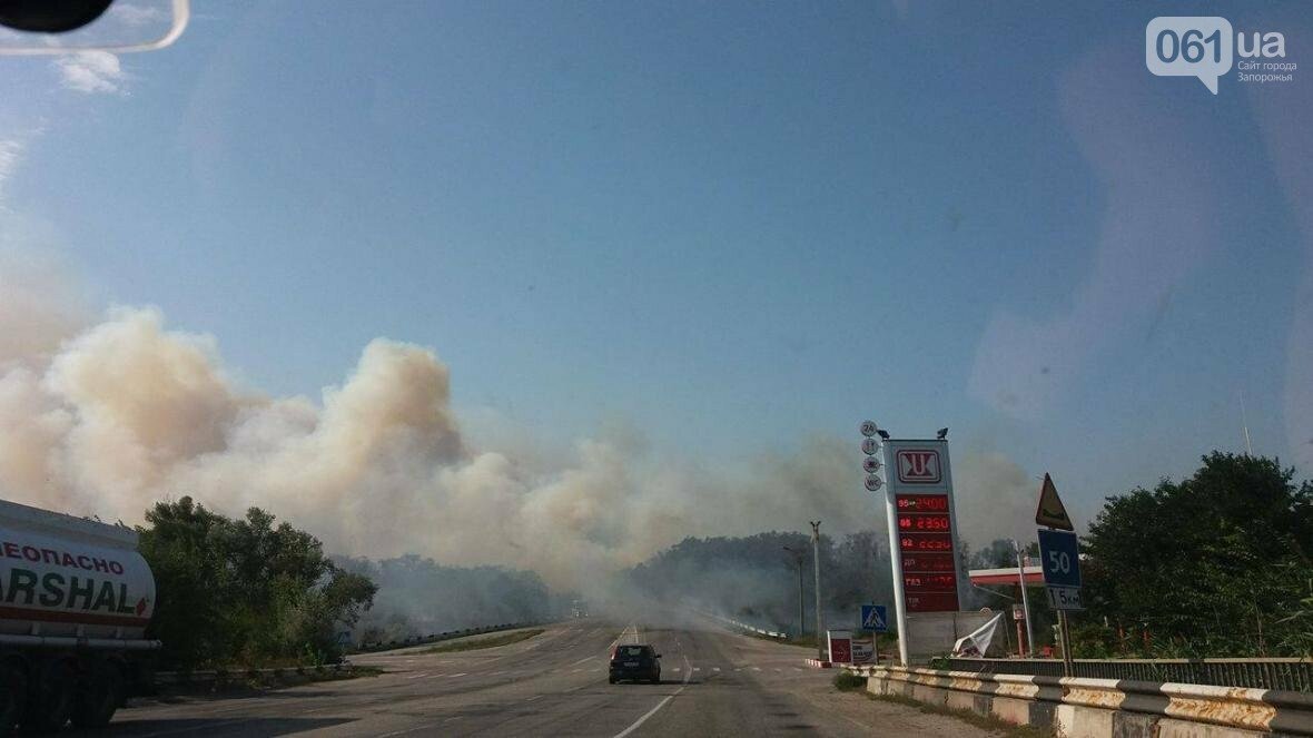 Пожар на трассе Запорожье-Васильевка Пожар на трассе Запорожье-Васильевка, Сайт 061.ua