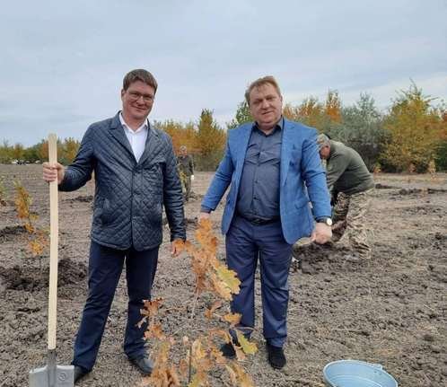 В Мелитопольском районе посадили дубовую рощу