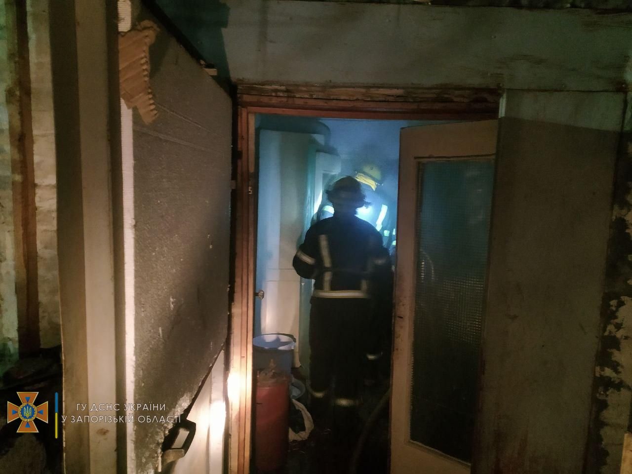 В Мелитополе горел жилой дом