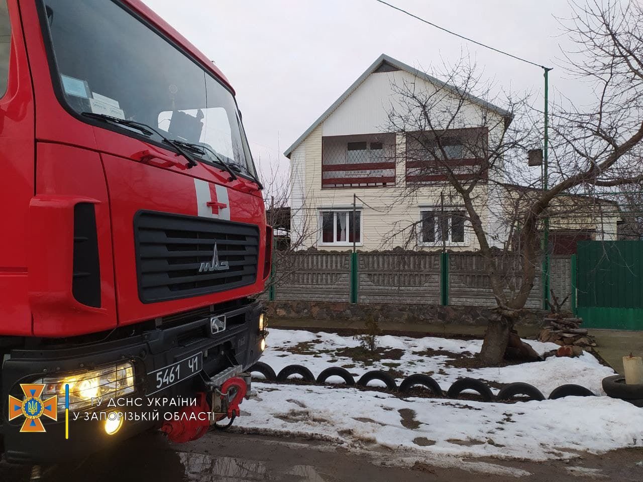 В Мелитополе загорелся дом с печным отоплением