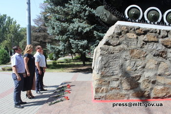 В Мелитополе отметили 75-летие окончания Второй мировой войны В Мелитополе отметили 75-летие окончания Второй мировой войны, Виктор Першин